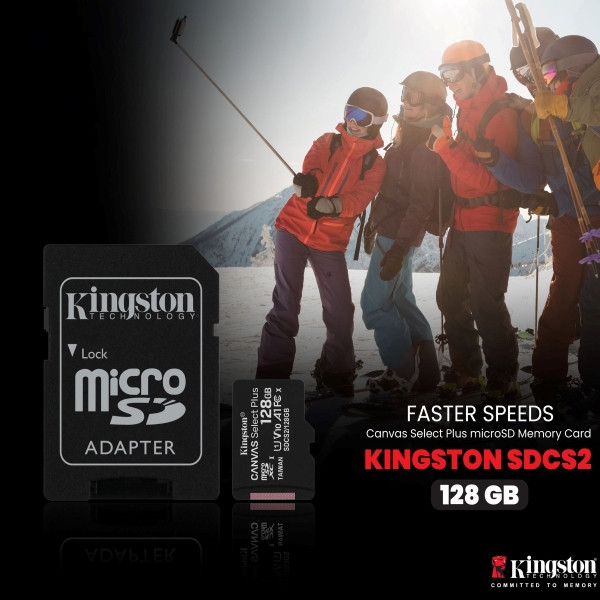 KINGSTON 128GB MULTIMEDIA CARD A1 CLASS 10 # SDCS2/128GB